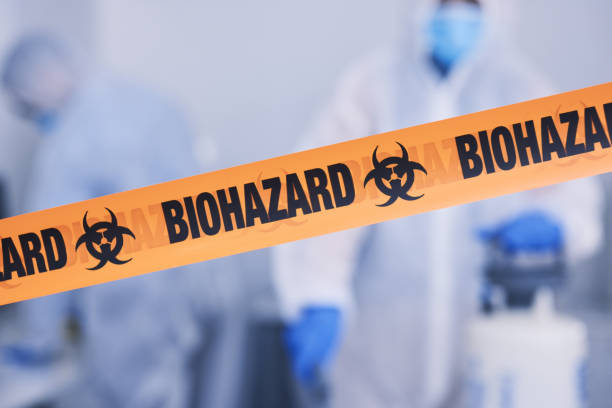Professional Biohazard Cleanup technician working in Mansfield, WA